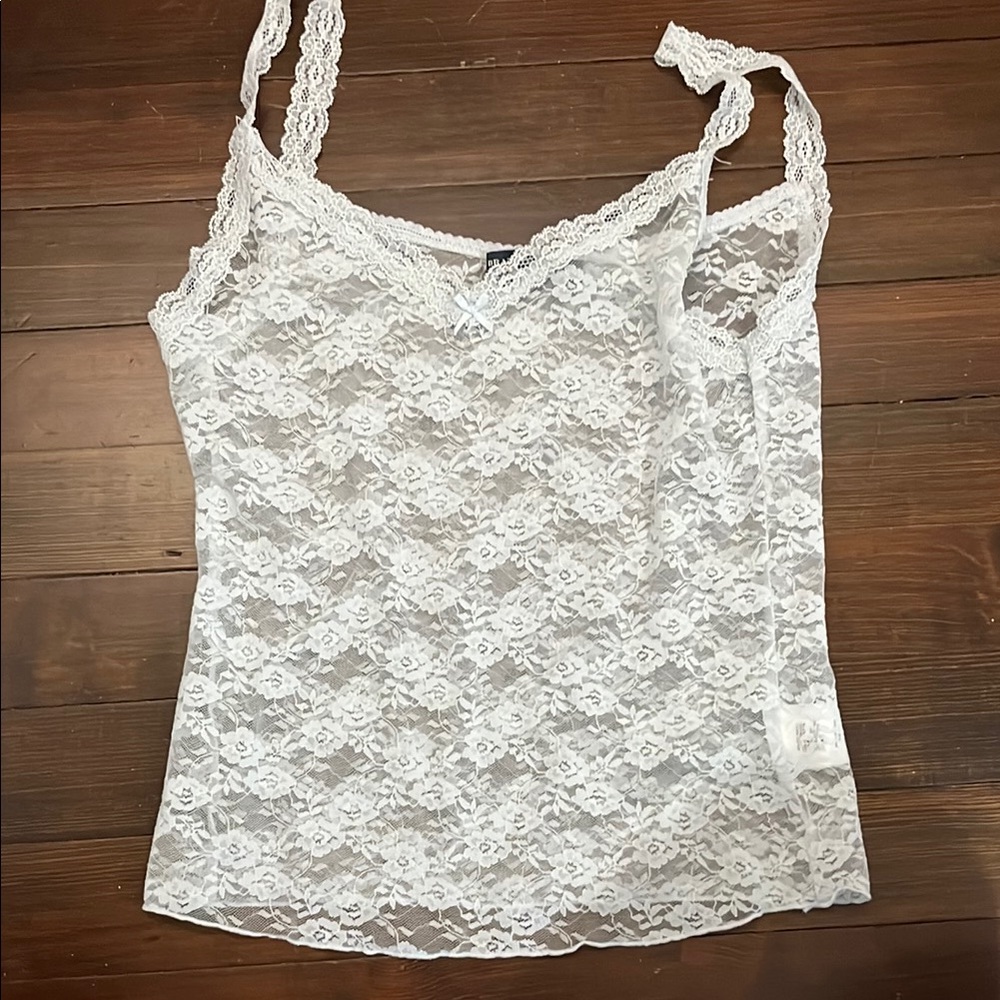 Brandy Melville light blue Lace Camisole Top